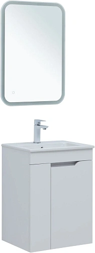 Тумба под раковину Aquanet Практика 50 белый матовый 00330451 напольная/подвесная Тумба под раковину Aquanet Практика 50 белый матовый 00330451 напольная/подвесная