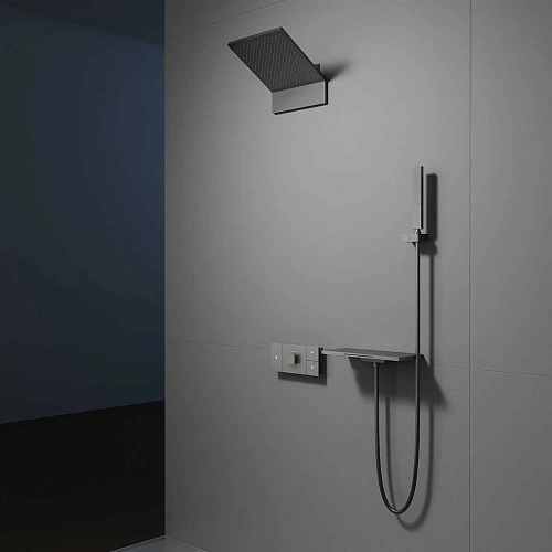 Душевая система Vincea Futura VSFW-2F11TGM термостатический встраиваемая, 3 режима, вороненая сталь Душевая система Vincea Futura VSFW-2F11TGM термостатический встраиваемая, 3 режима, вороненая сталь