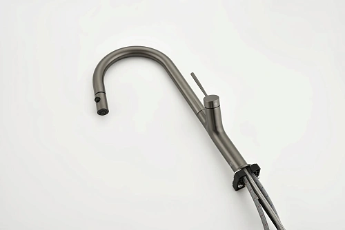 Смеситель для кухни AQUAme Cucina AQM9905GM с выдвижным изливом, с подключением к фильтру с питьевой водой, металл Смеситель для кухни AQUAme Cucina AQM9905GM с выдвижным изливом, с подключением к фильтру с питьевой водой, металл