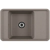 Кухонная мойка Aquaton Беллис 78 1A725032BS250 из литого мрамора, серый шелк