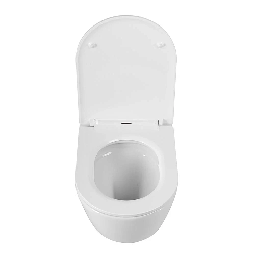 Унитаз подвесной CEZARES RELAX CZR-3806-53-TH-TOR/SC безободковый с сиденьем Унитаз подвесной CEZARES RELAX CZR-3806-53-TH-TOR/SC безободковый с сиденьем