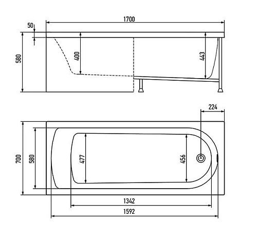 Акриловая ванна Timo MIKA MIKA1770-KT17-SPV1505-T-CM-FP17S 170x70 гидромассажная 6 джет Акриловая ванна Timo MIKA MIKA1770-KT17-SPV1505-T-CM-FP17S 170x70 гидромассажная 6 джет
