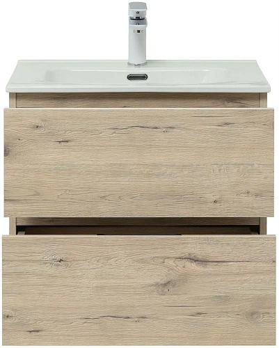 Тумба под раковину Aquanet Алвита New 60 2 ящика, дуб веллингтон белый 00277513 Тумба под раковину Aquanet Алвита New 60 2 ящика, дуб веллингтон белый 00277513
