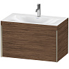 Картинка анонса товара «тумба с раковиной duravit xviu xv4610ob121c 80 см орех темный»