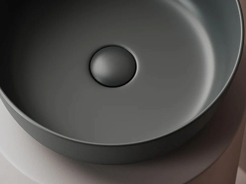 Раковина Ceramica Nova ELEMENT CN6073MDH Темный антрацит матовый накладная Раковина Ceramica Nova ELEMENT CN6073MDH Темный антрацит матовый накладная