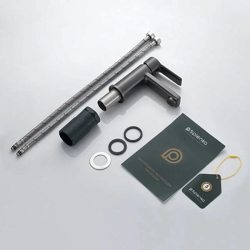 Смеситель для раковины Splenka S06.10.09, графит Смеситель для раковины Splenka S06.10.09, графит