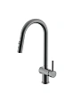 Смеситель для кухни Splenka S204.49.09 с выдвижным изливом, графит Смеситель для кухни Splenka S204.49.09 с выдвижным изливом, графит