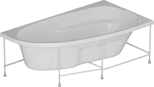 Акриловая ванна DIWO Валдай L 170x95 с каркасом 567966 Акриловая ванна DIWO Валдай L 170x95 с каркасом 567966