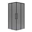 Душевой уголок Niagara Nova NG-2829-34BLACK (90x90x195) квадратная, раздвижная, черный матовый, стекло тонированное Душевой уголок Niagara Nova NG-2829-34BLACK (90x90x195) квадратная, раздвижная, черный матовый, стекло тонированное