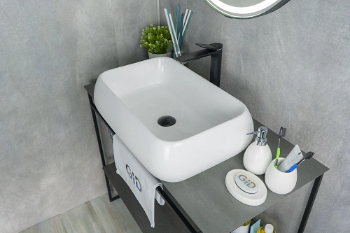 Раковина Gid N9239 51134 накладная белая 60x40x15 Раковина Gid N9239 51134 накладная белая 60x40x15