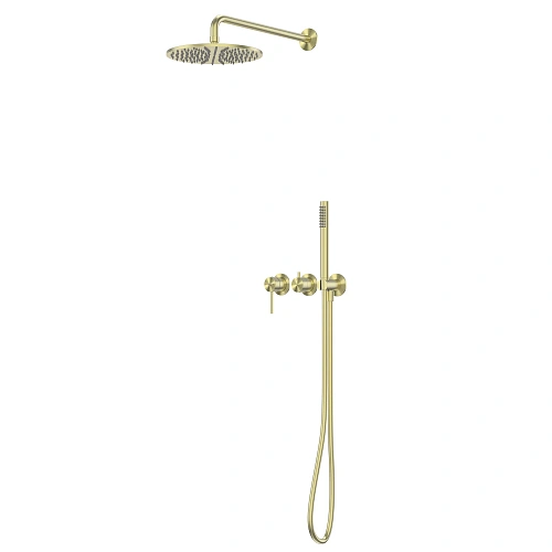 Душевая система ABBER Wasser Kreis 316 AF8118BG скрытого монтажа без излива, золото брашированное Душевая система ABBER Wasser Kreis 316 AF8118BG скрытого монтажа без излива, золото брашированное