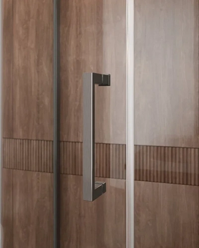 Душевой уголок CEZARES MOLVENO-R-11-90+30-C-GM-IV цвет профиля оружейная сталь стекло прозрачное 1200x1200 мм Душевой уголок CEZARES MOLVENO-R-11-90+30-C-GM-IV цвет профиля оружейная сталь стекло прозрачное 1200x1200 мм