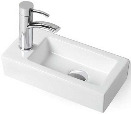 Раковина Vincea VBS-133L, 370x180x90 белая, левая