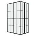 Душевой уголок Niagara Eco NG-1018-14QKL (100x80x190) прямоугольник, раздвиж, профиль черный, стекло КЛЕТКА (4мм) Душевой уголок Niagara Eco NG-1018-14QKL (100x80x190) прямоугольник, раздвиж, профиль черный, стекло КЛЕТКА (4мм)