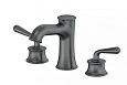 Смеситель для раковины Wonzon & Woghand на 3 отверстия, темный графит (WW-88159008-BGM) Смеситель для раковины Wonzon & Woghand на 3 отверстия, темный графит (WW-88159008-BGM)