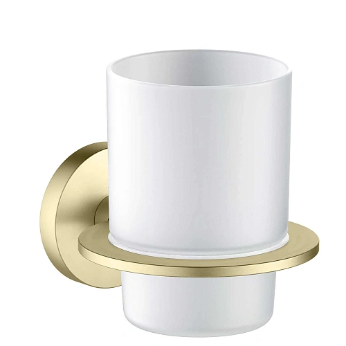 Стакан Aquatek Оберон AQ4204BG золото шлифованное Стакан Aquatek Оберон AQ4204BG золото шлифованное