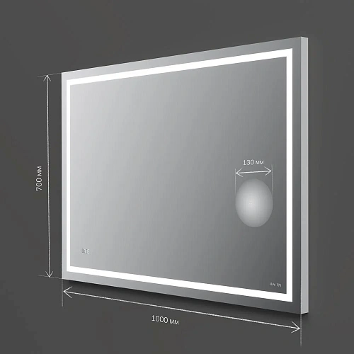 Зеркало AM.PM Gem M91AMOX1003WG с LED-подсветкой, часами 100 см Зеркало AM.PM Gem M91AMOX1003WG с LED-подсветкой, часами 100 см