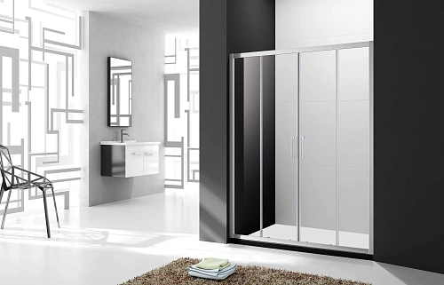 Душевая дверь CEZARES MOLVENO-BF-2-180-C-Cr-IV 180см стекло прозрачное, профиль хром Душевая дверь CEZARES MOLVENO-BF-2-180-C-Cr-IV 180см стекло прозрачное, профиль хром