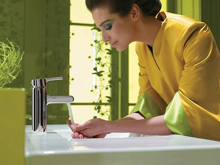 Смеситель для раковины Jacob Delafon Singulier E10860-CP с донным клапаном Смеситель для раковины Jacob Delafon Singulier E10860-CP с донным клапаном