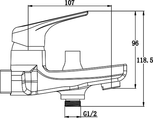 Смеситель для ванны Kaiser Clever 76022 Смеситель для ванны Kaiser Clever 76022