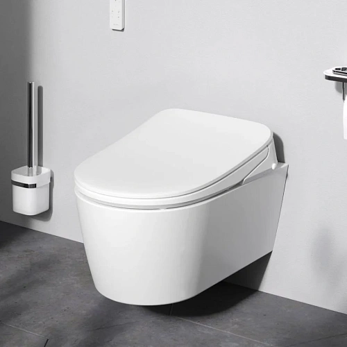 Унитаз подвесной AM.PM Func C8F1702SC FlashClean c электронной крышкой-биде со скрытой подводкой Унитаз подвесной AM.PM Func C8F1702SC FlashClean c электронной крышкой-биде со скрытой подводкой