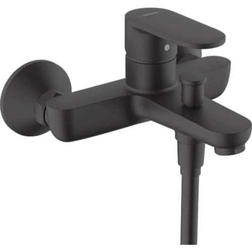 Смеситель для ванны HansGROHE однорычажный, Vernis Blend 71440670, матовый черный Смеситель для ванны HansGROHE однорычажный, Vernis Blend 71440670, матовый черный