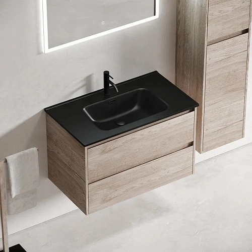 Тумба под раковину Sancos Libra LB80EG 790х450х500 дуб галифакс натуральный, подвесная Тумба под раковину Sancos Libra LB80EG 790х450х500 дуб галифакс натуральный, подвесная