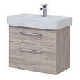 Тумба под раковину DREJA Q MAX, 80 см, подвесная, 2 ящика, дуб кантри 77.0008D Тумба под раковину DREJA Q MAX, 80 см, подвесная, 2 ящика, дуб кантри 77.0008D