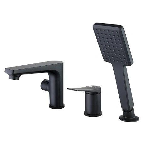 Смеситель на борт ванны Lemark Bronx LM3745BL, черный Смеситель на борт ванны Lemark Bronx LM3745BL, черный