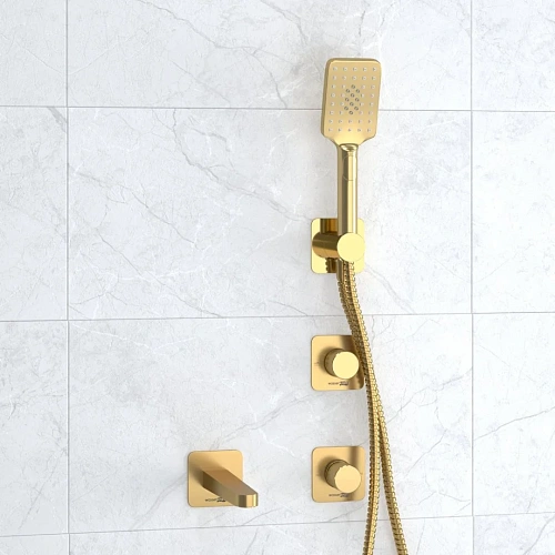 Смеситель для ванны WasserKRAFT A8251.306.308.285.194.201 встраиваемый золото Смеситель для ванны WasserKRAFT A8251.306.308.285.194.201 встраиваемый золото