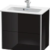 Тумба под раковину Duravit XSquare XS416504040 подвесная 61 см черный глянцевый Тумба под раковину Duravit XSquare XS416504040 подвесная 61 см черный глянцевый