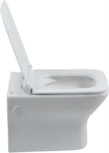 Унитаз подвесной Aquanet Rimless Cube-W CL-12248D с сиденьем Унитаз подвесной Aquanet Rimless Cube-W CL-12248D с сиденьем