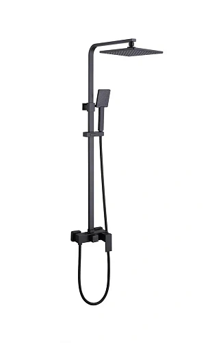 Душевая система ABBER Daheim AF8220BL без излива, черный матовый Душевая система ABBER Daheim AF8220BL без излива, черный матовый