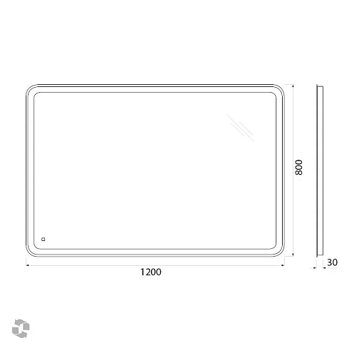 Зеркало BelBagno SPC-MAR-1200-800-LED-TCH 12W 220-240V 1200x30x800 с подсветкой и сенсорным выключателем Зеркало BelBagno SPC-MAR-1200-800-LED-TCH 12W 220-240V 1200x30x800 с подсветкой и сенсорным выключателем