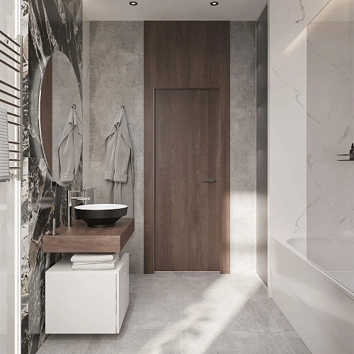 Комплект мебели STWORKI Ольборг 80 столешница дуб карпентер, без отверстий, с тумбой 50, с раковиной 536700 Комплект мебели STWORKI Ольборг 80 столешница дуб карпентер, без отверстий, с тумбой 50, с раковиной 536700