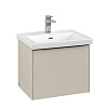 Картинка анонса товара «тумба под раковину villeroy &amp; boch subway 3.0 с подсветкой cashmere grey / cashmere grey c579l1vn»