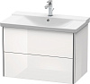 Картинка анонса товара «тумба под раковину duravit xsquare xs418102222 подвесная 81 см белая глянцевый»
