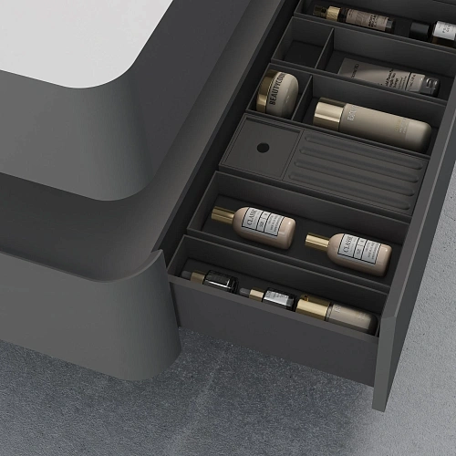 Тумба под раковину Vincea Caprise 1000 VMC-4CA100MG подвесная, серый матовый Тумба под раковину Vincea Caprise 1000 VMC-4CA100MG подвесная, серый матовый