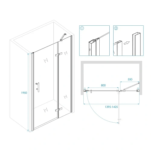 Душевая дверь RGW Passage PA-07B R 41080714-84R Душевая дверь RGW Passage PA-07B R 41080714-84R