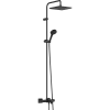 Душевая система Hansgrohe Vernis Shape Showerpipe 240 1jet с термостатом для ванны 26900670, матовый Душевая система Hansgrohe Vernis Shape Showerpipe 240 1jet с термостатом для ванны 26900670, матовый