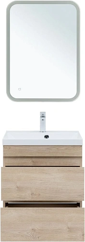 Тумба под раковину Aquanet Нота New 60 дуб светлый 00334197 подвесная Тумба под раковину Aquanet Нота New 60 дуб светлый 00334197 подвесная