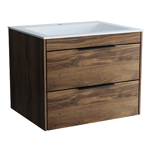 Тумба под раковину Vincea Chiara 2D 600 VMC-2C2600CO подвесная, C.Oak Тумба под раковину Vincea Chiara 2D 600 VMC-2C2600CO подвесная, C.Oak