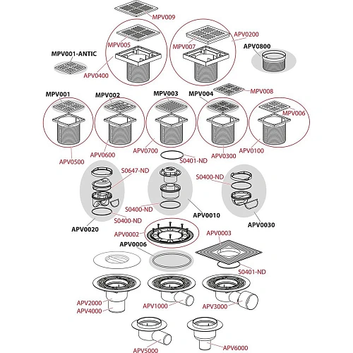Душевой трап AlcaPlast APV APV3444 150 мм Душевой трап AlcaPlast APV APV3444 150 мм