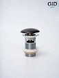 Донный клапан Gid с переливом Blm100-1 74407K черный матовый 7x7x10 Донный клапан Gid с переливом Blm100-1 74407K черный матовый 7x7x10