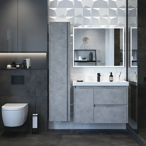 Тумба под раковину BRIZ Чикаго т20-90 под раковину Грэйс 241-03-20090-15 00 БТН светло -серый Тумба под раковину BRIZ Чикаго т20-90 под раковину Грэйс 241-03-20090-15 00 БТН светло -серый