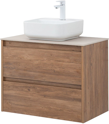 Тумба под раковину Aquanet Nova Lite 75 дуб шоколадный (2 ящика) 00287880 Тумба под раковину Aquanet Nova Lite 75 дуб шоколадный (2 ящика) 00287880