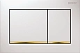 Клавиша смыва Geberit 115.080.KK.1 Omega 30 пластик, цвет белый / золото Клавиша смыва Geberit 115.080.KK.1 Omega 30 пластик, цвет белый / золото