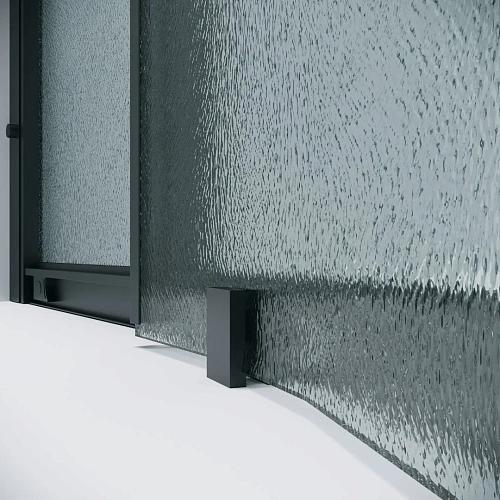 Боковая стенка GROSSMAN Pragma 200.K33.03.80.21.02 (80x195) черный матовый, стекло шиншилла Боковая стенка GROSSMAN Pragma 200.K33.03.80.21.02 (80x195) черный матовый, стекло шиншилла