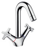Картинка анонса товара «смеситель для раковины hansgrohe logis classic и сливным гарнитуром, хром 71270000»