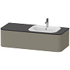 Картинка анонса товара «тумба под раковину duravit happy d.2 plus hp4952r9292 подвесная 130 см серый камень»